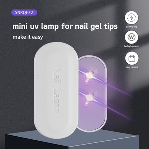 Snrqi OEM F2 Salon Máy Sấy 6W 365 + 405nm Nguồn Kép Đèn Mini Trắng Biểu Tượng Tùy Chỉnh Tái Chế Nhựa UV LED Nail Chữa Thiết Bị - Product Image 5