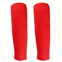 Protège-tibia de football léger et respirant équipement de football chaussettes personnalisées logo manchon de mollet en nylon respirant pour le football