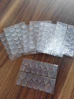 10 pièces/lot Autocollants adhésifs double face en gelée pour ongles, étanches, transparents, pour faux ongles à presser