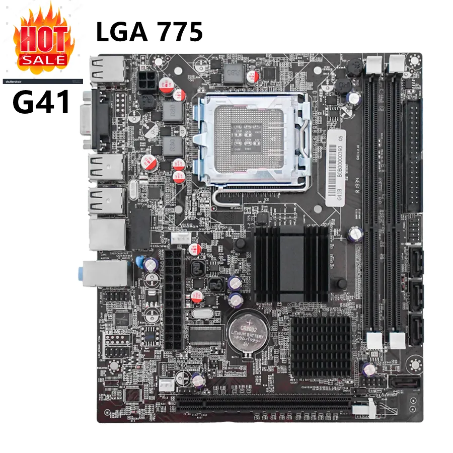 G41 LGA775 मदरबोर्ड DDR3 8GB पीसी डेस्कटॉप 5 इंटेल I3 I5 I7 कोर सीपीयू G41 एलजीए 775