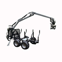 RIMA Machine 6/8/12ton hydraulique ATV remorque bois grue bois grues remorque prix de vente foresterie moteur comme composant de base