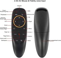 Télécommande vocale sans fil HUAYU G10S 2.4G avec gyroscope 6 axes et apprentissage IR pour Android TV Box et Smart TV – Usine avec 37 ans d'expérience