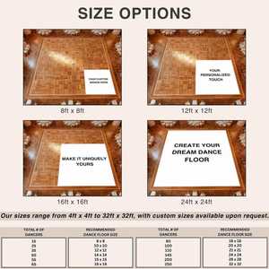 Custom Dance Floor <b>Wrap</b> Wedding Decor Floor <b>Wrap</b> Bride Groom Self Stick Dance Floor Vinyl Decal - Product Image 3