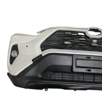 Kit de carrocería delantera de segunda mano de fábrica original para Toyota RAV4, conjunto de parachoques delantero, radiador Geshan, faros LED, labio delantero, capó