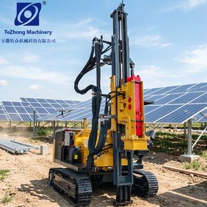 Pile driver solaire haute puissance pour les entrepreneurs en travaux publics (EPC) |   Châssis tout-terrain et té<span class=keywords><strong>l</strong></span>écommande |   Parfait pour les centrales solaires - Product Image 1