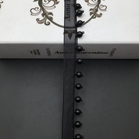 Vêtements Accessoires de bricolage Blanc Noir Perles Perlées Dentelle Garniture Sangle LT2547B