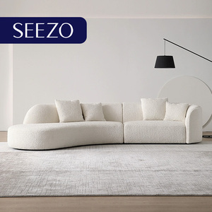 Modern Luxury Hotel Lobby Sofa New 4-6 Seater Modular Furniture Velvet Upholster <strong>Circle</strong> <strong>Couch</strong> for Living Room Bedroom Dining - Product Image 4