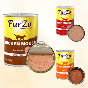 Nourriture pour chats en conserve 400G en gros Thon Bœuf Poulet Diverses saveurs Soupe de viande - Product Image 2