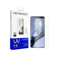 Protection d'écran en verre trempé liquide UV, colle intégrale, étanche, HD clair, anti-choc, anti-traces de doigts pour S25 Ultra S24