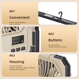 Đa-Chức Năng 20000MAh Điều Khiển Từ Xa Hẹn Giờ Cắm Trại <span class=keywords><strong>Fan</strong></span> 3-Trong-1 Với Ánh Sáng & Ngân Hàng Điện Ngoài Trời Lều RV <span class=keywords><strong>Fan</strong></span> Biểu Tượng Tùy Chỉnh Chấp Nhận - Product Image 5