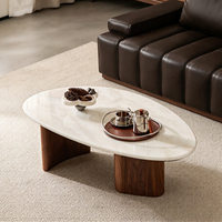 Ensemble de tables basses irrégulières pour appartement, style minimaliste, table basse en bois nordique, table basse moderne pour salon à vendre