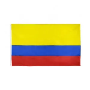 מותאם אישית 100% פוליאסטר 3x5ft המניה קולומביאני קולומביה דגל קולומביה באנר 68D פוליאסטר צהוב כחול אדום קולומביאני דגל