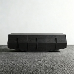 Credenza <span class=keywords><strong>Angolare</strong></span> Nera in Legno Personalizzabile, <span class=keywords><strong>Mobile</strong></span> Contenitore di Design Direttamente dalla Fabbrica per Soggiorno di Villa, Acquisto all'Ingrosso - Product Image 1