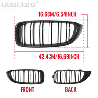 Grille d'entrée supérieure du pare-chocs avant 51138054332 pour modification de la calandre BMW 4 F32 F33 F36 M3 F80 M4 F82 2014 2015 2016 2017 2018 2019