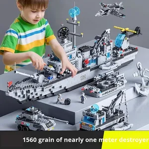 Quân sự MECHA tàu sân bay hàng không vũ trụ tên lửa giáo dục Lắp ráp khối xây dựng bộ trẻ em ABS nhựa 400-800 miếng nhỏ - Product Image 6