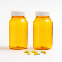 Offre Spéciale – Bouteilles en Plastique PET Incassables de 150 ml, Orange, Anti-humidité, avec Étiquette Personnalisée, pour le Stockage de Capsules Médicales