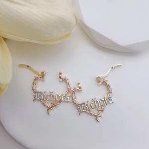 JML DIY corazón Huggie pendientes 14K chapado en oro de latón de moda <span class=keywords><strong>Karolg</strong></span> joyería oro laminado Bonito para mujeres inspirado Sera Manana - Product Image 5
