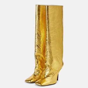 Botas Largas Personalizadas para Mujer, Botas Altas hasta la Rodilla, Tacones Altos Finos, Punta Cuadrada, Estilo Stiletto - Product Image 3