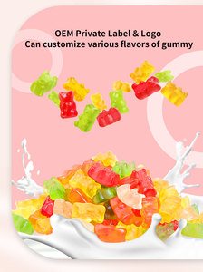 Caramella gommosa dell'orso della vitamina C del Peptide del collagene sbiancante della pelle di bellezza nera organica - Product Image 5