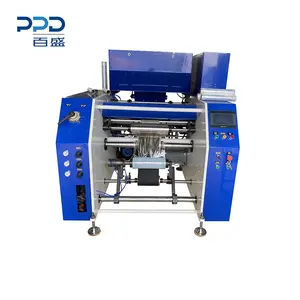 Automatic Food Cling Film Perforation Rewinder With 5 Shaft Rewinding