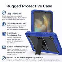 Housse de protection robuste pour tablette Samsung Galaxy Tab A9, 8,7 pouces, résistante aux chutes, très résistante