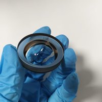 Lentille de protection pour tête de découpe laser achromatique OEM à diamètre personnalisé, en BK7/Silice fondue, lentille sphérique PCX plano-convexe avec traitement antireflet (AR)