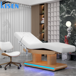 KISEN-Spa <span class=keywords><strong>de</strong></span> beauté moderne avec base en acier inoxydable, lit facial électrique, <span class=keywords><strong>table</strong></span> <span class=keywords><strong>de</strong></span> <span class=keywords><strong>massage</strong></span> <span class=keywords><strong>extra</strong></span> <span class=keywords><strong>large</strong></span> en vente - Product Image 4