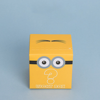 Boîte cadeau avec LOGO personnalisé, personnage de dessin animé mignon, boîte d'emballage de bijoux de papeterie de dessin animé, mini boîte cadeau, nouvelle collection 2022