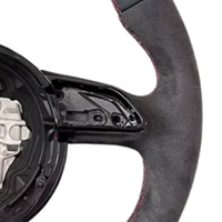 Volant en daim pour Audi B9 A3 A5 A6 A7 A8 RS3 RS4 RS5 S3 S4 S5, volant en cuir avec cadre de bouton de commande