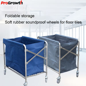 Hotel Kegelvormige Linnen Kar Hotel Roomservice Karren Wasruimte Collectie Roestvrij Staal Vuil Linnen Recycling <span class=keywords><strong>Trolley</strong></span> - Product Image 3