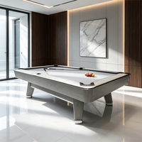 Mesa de Billar Americana de Madera Sólida Moderna de 7, 8 y 9 Pies, Mesa de Billar Profesional de Lujo para Interiores, Personalizable, OEM