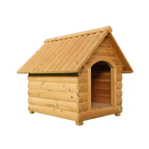 Factory Direct Supply No Paint Dog House Furniture Outdoor Waterproof Wooden Dog House