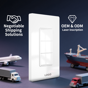Wholesale Three-Rocker <strong>Light</strong> <strong>Switch</strong> Combo 15A 120V with Screwless Wall Plate <strong>Cover</strong> for Bathroom <strong>Light</strong> Exhaust Fan ETL Listed - Product Image 6
