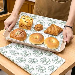 กระดาษรองอบกันน้ำมันสำหรับขายส่ง บรรจุภัณฑ์เบอร์เกอร์ ไก่ทอด เฟรนช์ฟรายส์ พิมพ์โลโก้ได้ กระดาษเกรดอาหารกันน้ำมันสำหรับร้านเบเกอรี่ - Product Image 6
