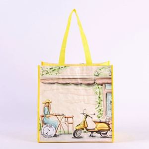 Sac en PP tissé laminé personnalisé avec logo, impression couleur, sac de shopping écologique - Product Image 1