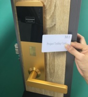 Sistem M1 Mewah Kunci Pintu Hotel TASRDC Kunci Kartu RFID Kunci Pintu Hotel Emas Qleung T51