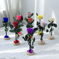 Lovebay Usine En Gros Stabilisé Roses Longue Vie Préservé Rose avec Tige Fleur Éternelle Unique Infinity Roses en Verre