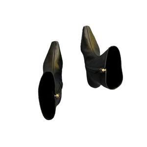 Botines Vintage de Tacón Bajo y Punta Cuadrada con Cremallera Lateral, Botas de Moda a Media Pantorrilla - Product Image 5