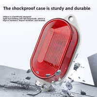 Luz de Advertencia Estroboscópica LED Verde 505124V, Clasificación IP55, Material PP, Mini Indicador, Luz Intermitente Pequeña de Seguridad