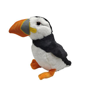 Jouets <span class=keywords><strong>en</strong></span> peluche Puffin avec chapeau cornu de Viking, design réaliste et éclatant, fabrication OEM/ODM CE CPC - Product Image 1