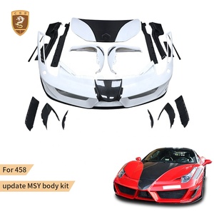 ชุดแต่งรอบคัน MSY Design สำหรับ <span class=keywords><strong>Ferrari</strong></span> <span class=keywords><strong>458</strong></span> Italia <span class=keywords><strong>Spider</strong></span> อัพเกรดชุดแอโรไดนามิก กันชนหน้า-หลัง บังโคลน สเกิร์ตข้าง สปอยเลอร์ปีกหลัง - Product Image 1