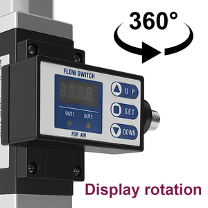 Thông Minh Kỹ thuật số Flow Meter Air Flow switch cho giám sát Lưu lượng không khí của Y Tế công nghiệp không khí khô, Nitơ (N2) - Product Image 2