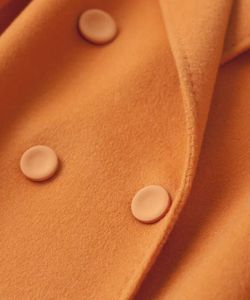 <span class=keywords><strong>Trench</strong></span>-coat décontracté et élégant pour femme, double boutonnage, coupe ample, en laine <span class=keywords><strong>kaki</strong></span> unie, long, imperméable, respirant, personnalisable - Product Image 4