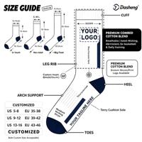 Chaussettes personnalisées à logo unique, en promotion, pour hommes et femmes, idéales pour le quotidien, le sport et les cadeaux festifs
