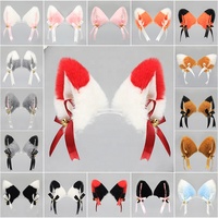 Vente directe Lolita chat oreille bandeau en peluche oreilles de renard pince à cheveux Cosplay gothique KC accessoire