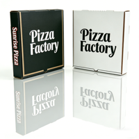 Cajas de Pizza para Llevar, Corrugadas, Kraft B/E, Reciclables y Ecológicas, con Logotipo Personalizado Impreso, Laminado Mate, SP4426, Fabricante OEM