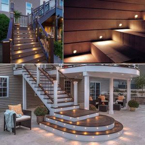 Lampe LED pour terrasse, étanche, DC12V, ampoule encastrée, prise EU/AU/UK/US, pour cour, jardin, marches, escaliers, 10/16 pièces - Product Image 2