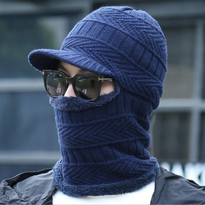 <span class=keywords><strong>Cagoule</strong></span> d'hiver unisexe, tricoté, en laine, chaud, en peluche thermique, <span class=keywords><strong>casquette</strong></span> de neige, masque Ninja, unisexe, pour hommes et femmes, nouvelle collection 2020 - Product Image 5