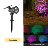 Lampe solaire de paysage de jardin de haute qualité IP65 imperméabilisent les projecteurs multicolores de jardin mené extérieur