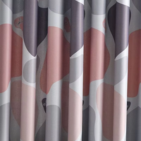 Usine En Gros Design Moderne Rideau Tissu Textiles Maison Rose Imprimé Rideau Tissu Pour Chambre Fenêtre